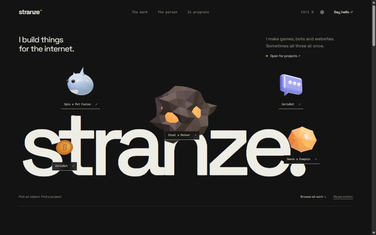 This portfolio screenshot